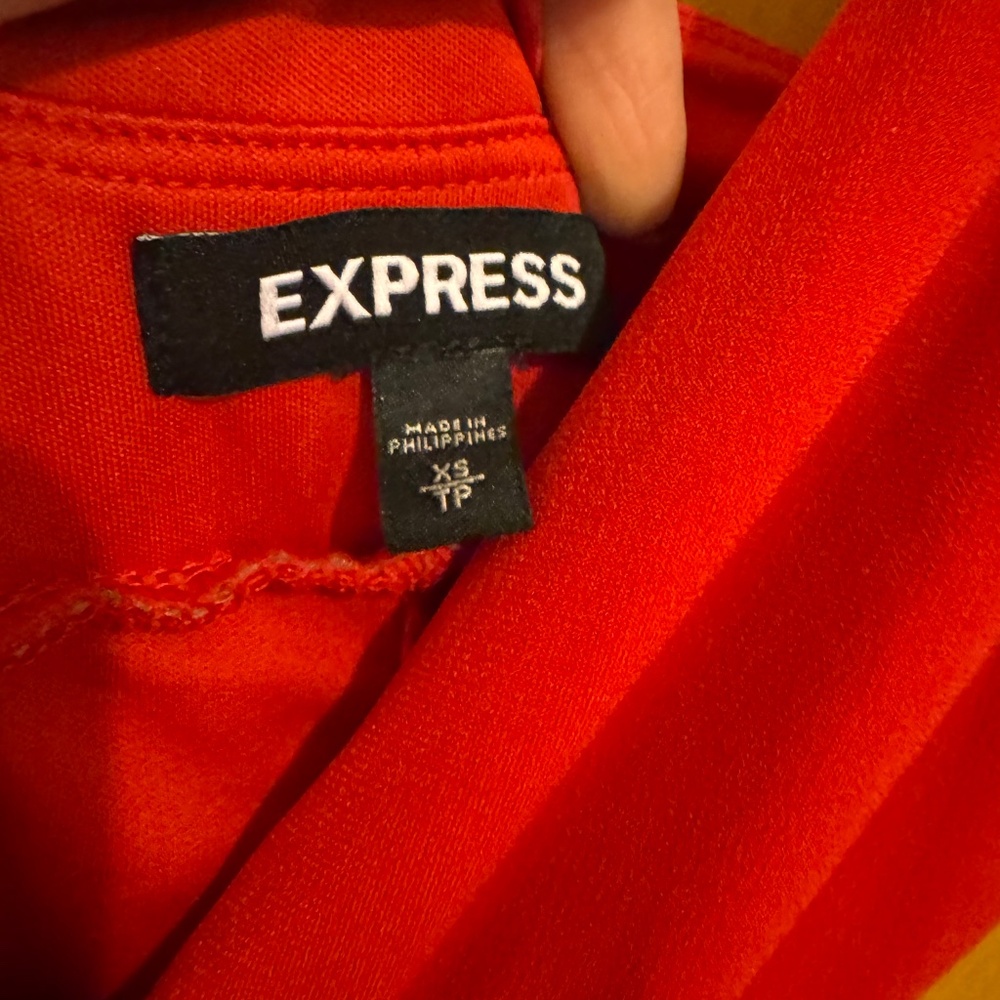 Nwt Express Deep V Red Spaghetti Strap Jumpsuit S… - image 5